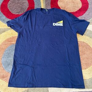 10 for $15 NWOT Gildan DIME Bank Navy Blue Graphic Short Sleeve T Shirt Unisex